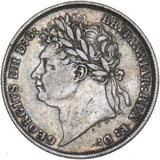 1825 Shilling - George IV British Silver Coin - Nice
