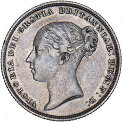 1838 Shilling - Victoria British Silver Coin - Nice