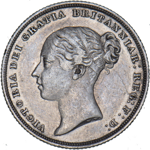 1838 Shilling - Victoria British Silver Coin - Nice