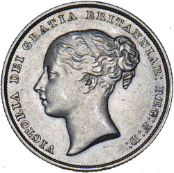 1839 Shilling - Victoria British Silver Coin - Nice
