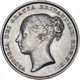 1839 Shilling - Victoria British Silver Coin - Nice
