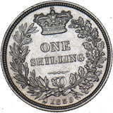 1839 Shilling - Victoria British Silver Coin - Nice