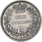 1840 Shilling - Victoria British Silver Coin - Nice