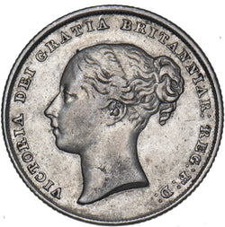 1842 Shilling - Victoria British Silver Coin - Nice