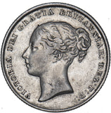 1842 Shilling - Victoria British Silver Coin - Nice