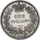 1842 Shilling - Victoria British Silver Coin - Nice