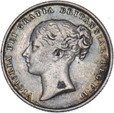 1842 Shilling - Victoria British Silver Coin - Nice
