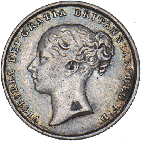 1842 Shilling - Victoria British Silver Coin - Nice