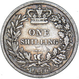 1846 Shilling - Victoria British Silver Coin
