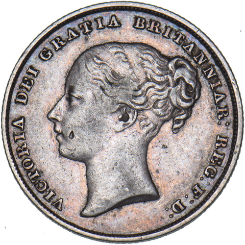 1846 Shilling - Victoria British Silver Coin - Nice