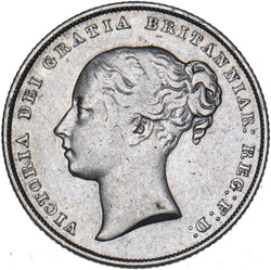 1849 Shilling - Victoria British Silver Coin