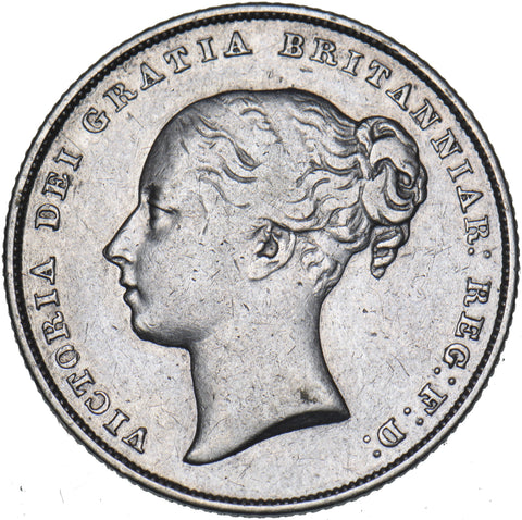 1849 Shilling - Victoria British Silver Coin