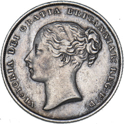1851 Shilling - Victoria British Silver Coin - Nice
