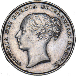 1853 Shilling - Victoria British Silver Coin - Nice