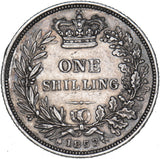 1853 Shilling - Victoria British Silver Coin - Nice