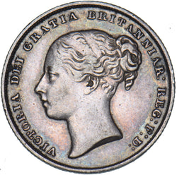 1855 Shilling - Victoria British Silver Coin - Nice