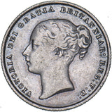 1858 Shilling - Victoria British Silver Coin - Nice