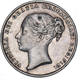 1860 Shilling - Victoria British Silver Coin - Nice
