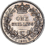 1860 Shilling - Victoria British Silver Coin - Nice