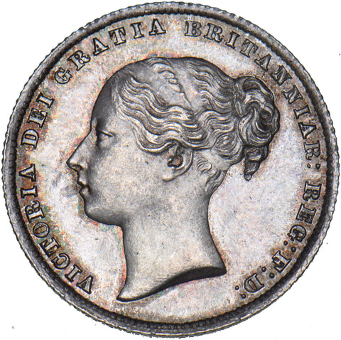 1862 Shilling - Victoria British Silver Coin - Superb