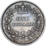 1864 Shilling (Die no. 52) - Victoria British Silver Coin - Very Nice