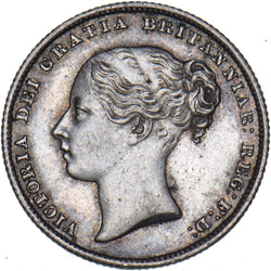1864 Shilling (Die no. 31) - Victoria British Silver Coin - Very Nice