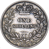1865 Shilling (Die no. 11) - Victoria British Silver Coin - Nice
