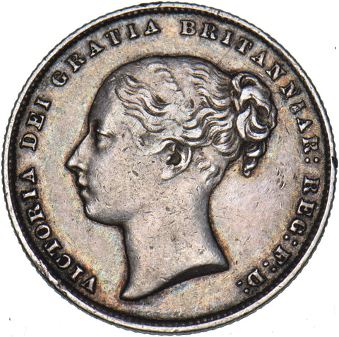 1865 Shilling (Die no. 66) - Victoria British Silver Coin - Nice