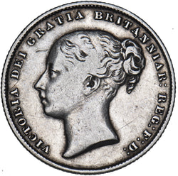 1865 Shilling (Die no. 106) - Victoria British Silver Coin