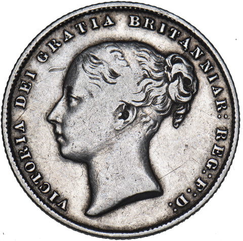 1865 Shilling (Die no. 106) - Victoria British Silver Coin