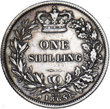 1865 Shilling (Die no. 106) - Victoria British Silver Coin