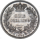 1866 Shilling (Die no. 50) - Victoria British Silver Coin - Very Nice