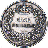 1866 Shilling (Die no. 8) - Victoria British Silver Coin