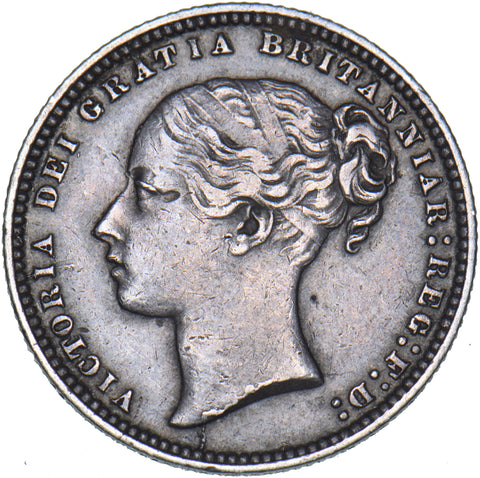 1868 Shilling (Die no. 30) - Victoria British Silver Coin - Nice