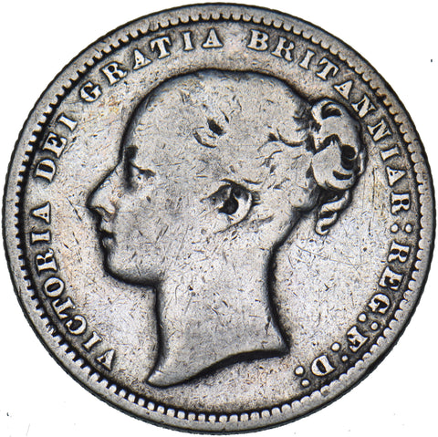 1868 Shilling (Die no. 50) - Victoria British Silver Coin