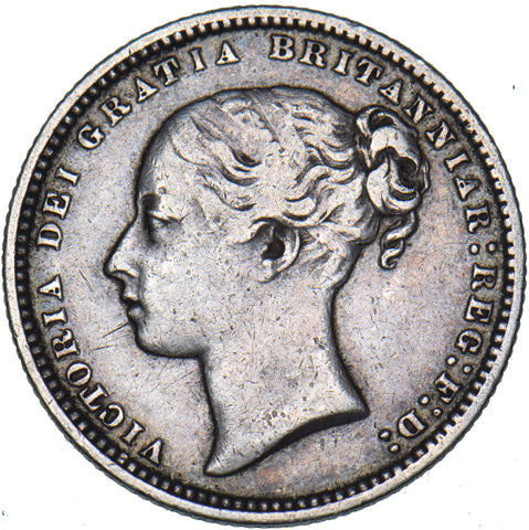 1869 Shilling (Die no. 11) - Victoria British Silver Coin - Nice