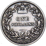 1869 Shilling (Die no. 11) - Victoria British Silver Coin - Nice