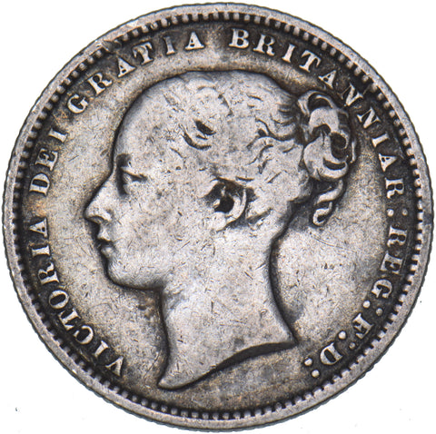 1869 Shilling (Die no. 5) - Victoria British Silver Coin