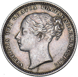 1872 Shilling (Die no. 66) - Victoria British Silver Coin - Very Nice