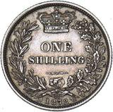 1872 Shilling (Die no. 66) - Victoria British Silver Coin - Very Nice