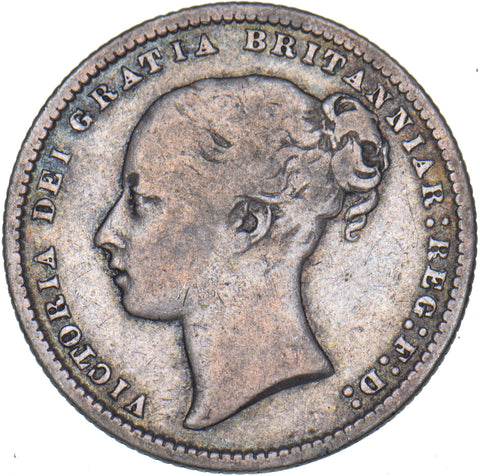 1872 Shilling (Die no. 21) - Victoria British Silver Coin