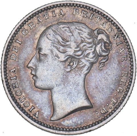 1873 Shilling (Die no. 119) - Victoria British Silver Coin - Nice
