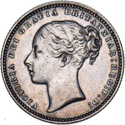 1874 Shilling (Die no. 12) - Victoria British Silver Coin - Nice