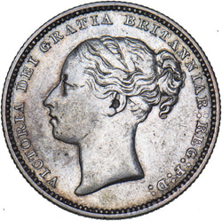 1880 Shilling - Victoria British Silver Coin - Nice
