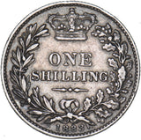 1883 Shilling - Victoria British Silver Coin - Nice