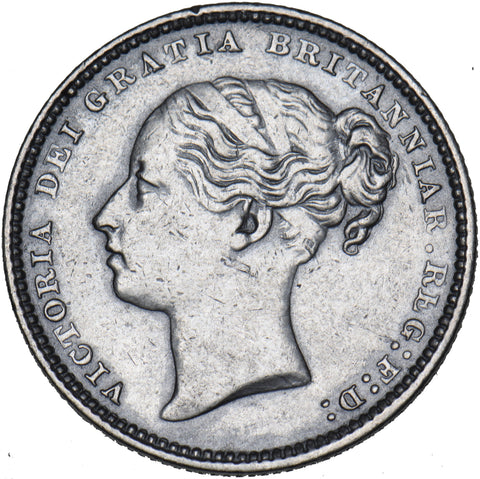 1883 Shilling - Victoria British Silver Coin - Nice