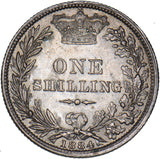 1884 Shilling - Victoria British Silver Coin - Very Nice