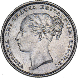 1885 Shilling - Victoria British Silver Coin - Nice