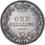 1885 Shilling - Victoria British Silver Coin - Nice