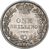 1885 Shilling - Victoria British Silver Coin - Nice